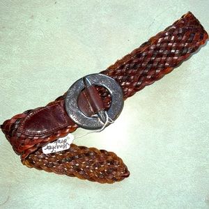 Jennifer Graham brown leathers braided belt ,Small super cute! I wish it fit me.